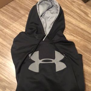 Black and grey under armour hoodie